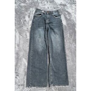 Handmade Martin Jeans Small 24 X 27 Wide Leg High Waist Denim Japan